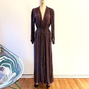 NAT by Natalie Martin block print cotton robe